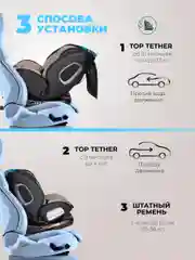 Бежевый автокресло детское ISOFIX Farfello YB102A группа 0+/1/2/3 (0-36 кг), экокожа