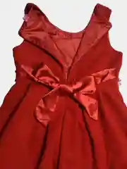 Красный осенне-зимний сарафан тёплый