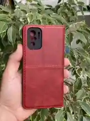 Красный чехол книжка elitcase для Xiaomi Poco M5s и Redmi Note 10 4G и Redmi Note 10S
