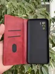 Красный чехол книжка elitcase для Xiaomi Poco M5s и Redmi Note 10 4G и Redmi Note 10S