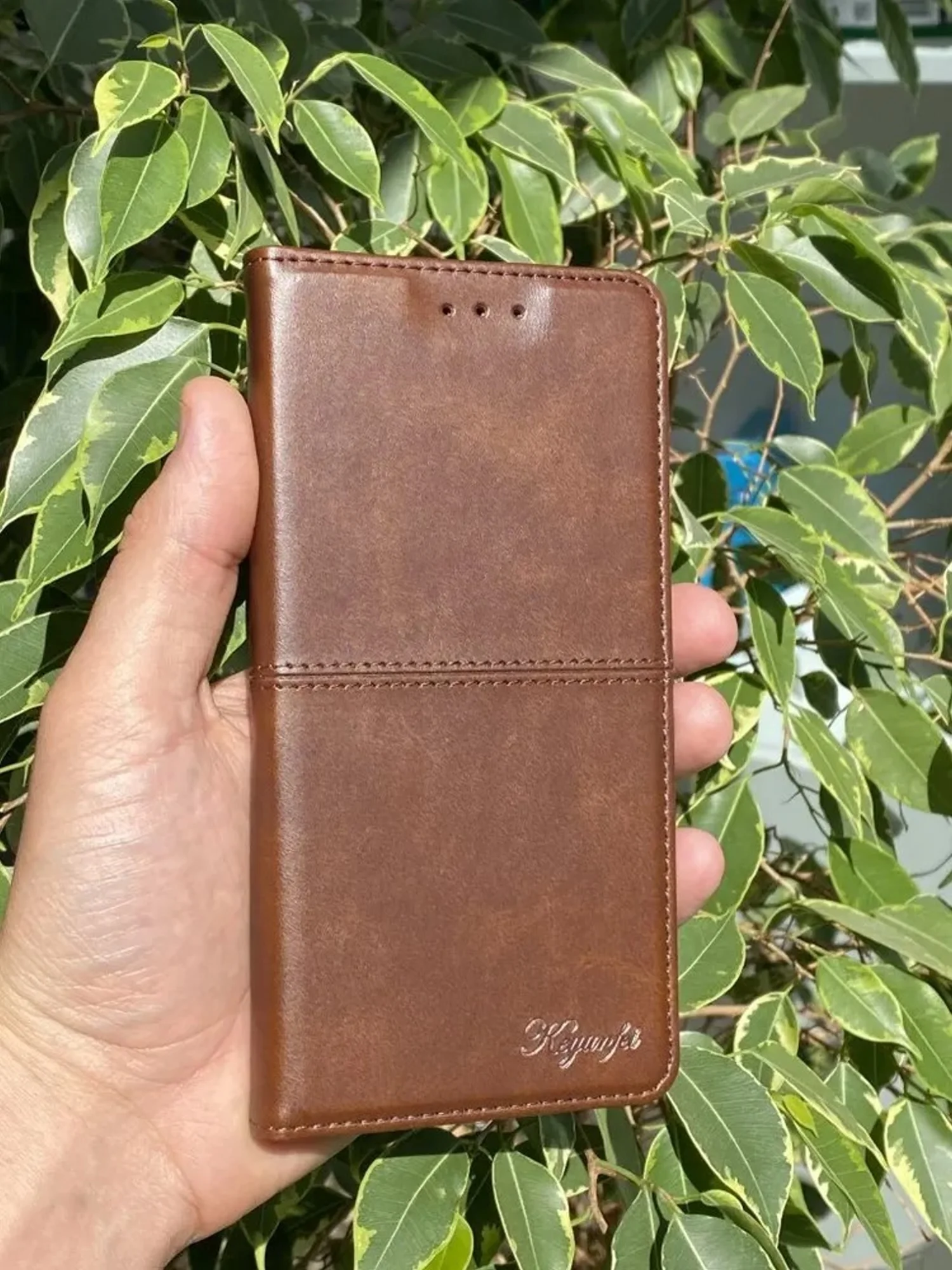 Тёмно-коричневый чехол книжка elitcase для Xiaomi Poco M5s и Redmi Note 10 4G и Redmi Note 10S