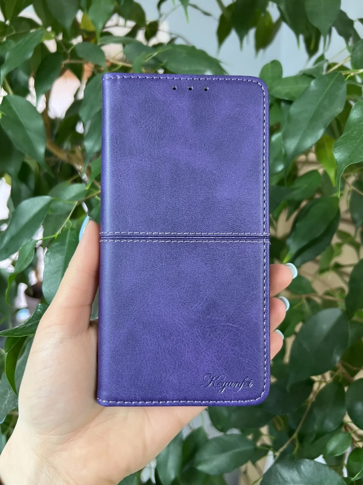 Фиолетовый чехол книжка elitcase для Xiaomi Poco M5s и Redmi Note 10 4G и Redmi Note 10S