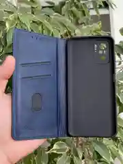 Синий чехол книжка elitcase для Xiaomi Poco M5s и Redmi Note 10 4G и Redmi Note 10S