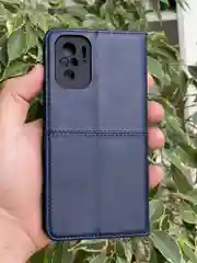 Синий чехол книжка elitcase для Xiaomi Poco M5s и Redmi Note 10 4G и Redmi Note 10S