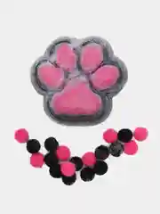 Красный игрушки антистресс сквиш лапка Кошачья/ лапа котика, мялка тянучка