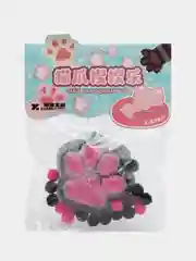 Красный игрушки антистресс сквиш лапка Кошачья/ лапа котика, мялка тянучка