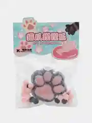 Розовый игрушки антистресс сквиш лапка Кошачья/ лапа котика, мялка тянучка