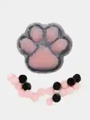 Розовый игрушки антистресс сквиш лапка Кошачья/ лапа котика, мялка тянучка