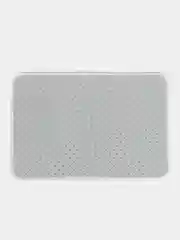 Серый коврик для ванной и туалета мягкий "Кот-спецагент" (bath429877)