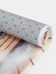 Светло-коричневый коврик для ванной и туалета мягкий "Кото баня" (bath429876)