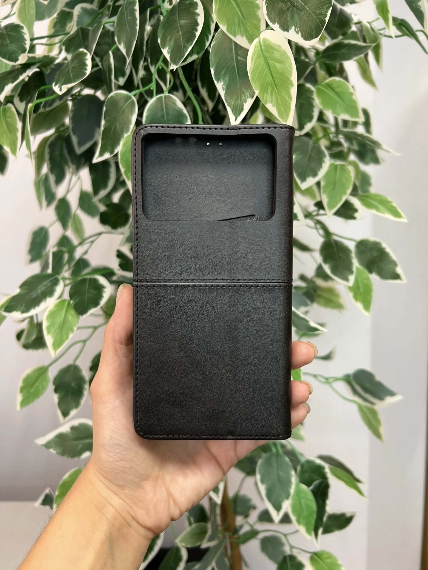 Черный чехол книжка elitcase для Xiaomi Poco F6 Pro / Поко Ф6 Про