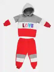 Комплект детский (штанишки + толстовка) утепленный для девочки