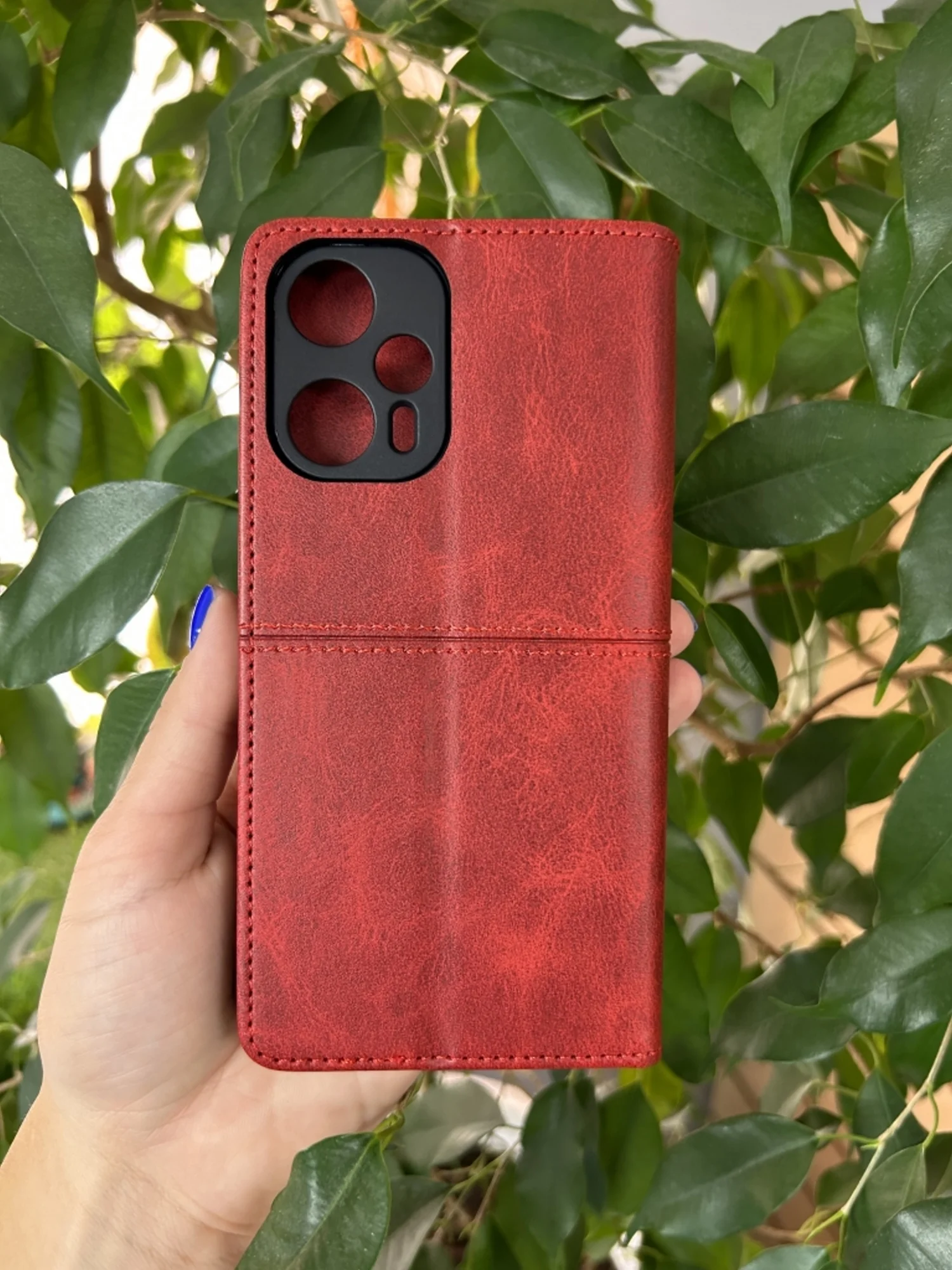 Красный чехол книжка elitcase для Xiaomi Poco F5 / Поко Ф5