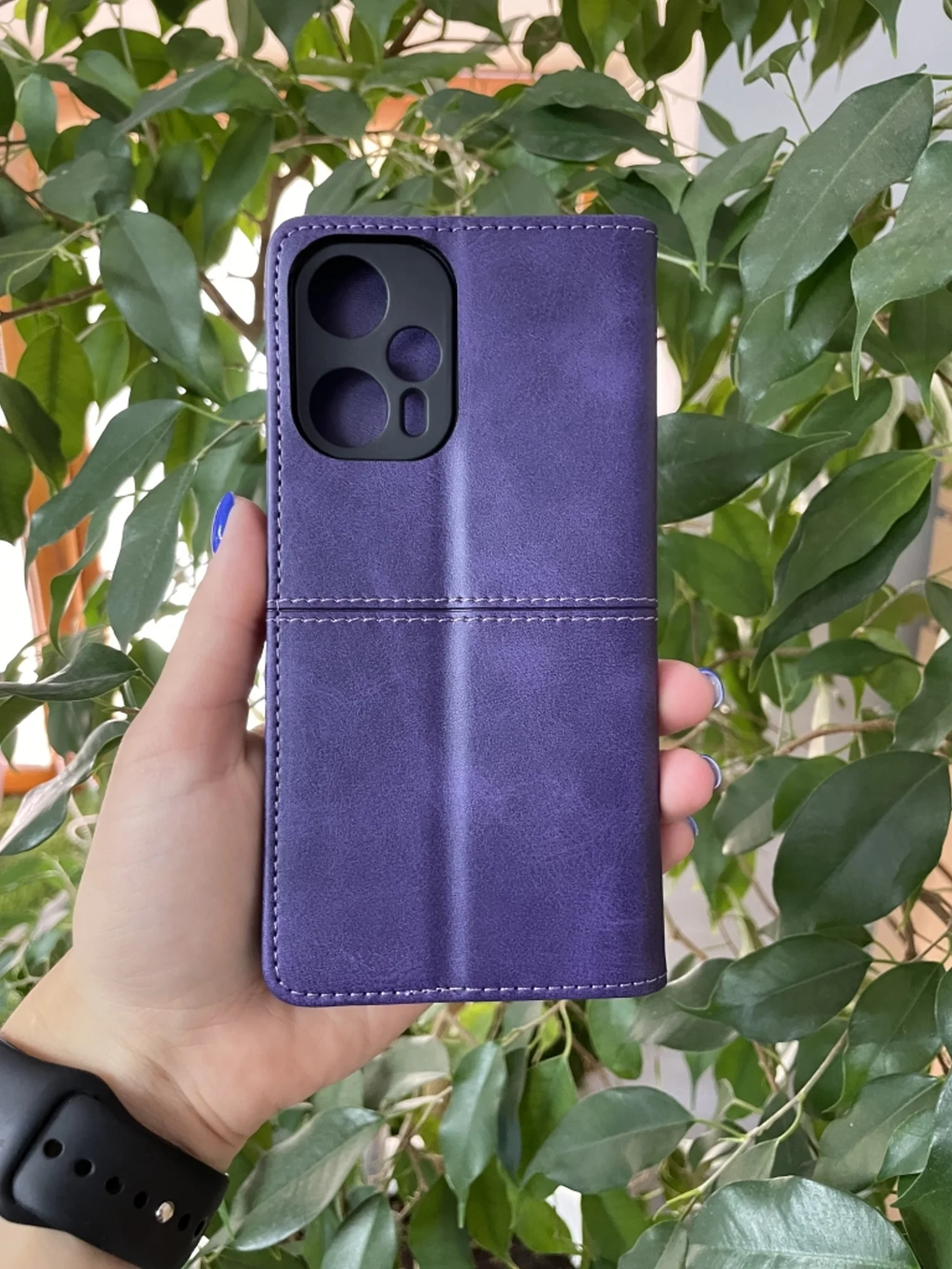 Фиолетовый чехол книжка elitcase для Xiaomi Poco F5 / Поко Ф5