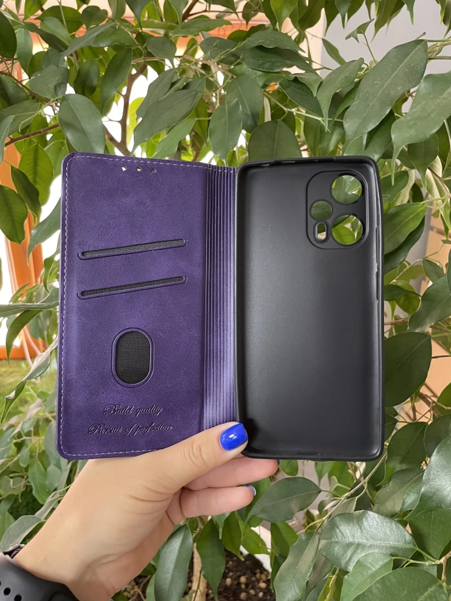Фиолетовый чехол книжка elitcase для Xiaomi Poco F5 / Поко Ф5