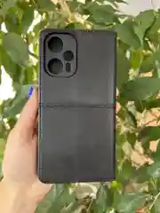 Черный чехол книжка elitcase для Xiaomi Poco F5 / Поко Ф5