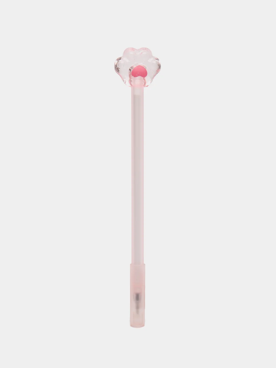 Розовый ручка шариковая "Crystal Paw" синяя