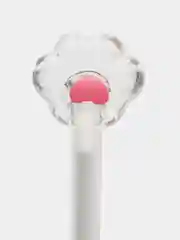 Белый ручка шариковая "Crystal Paw" синяя