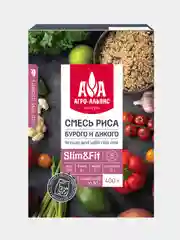 Смесь бурого и дикого риса Агро-Альянс Экстра, в пакетиках для варки, 5 пакетиков по 80 г