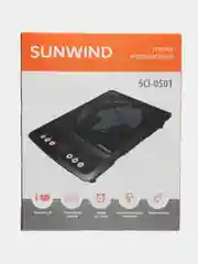 Черный плита индукционная настольная SunWind SCI-0501