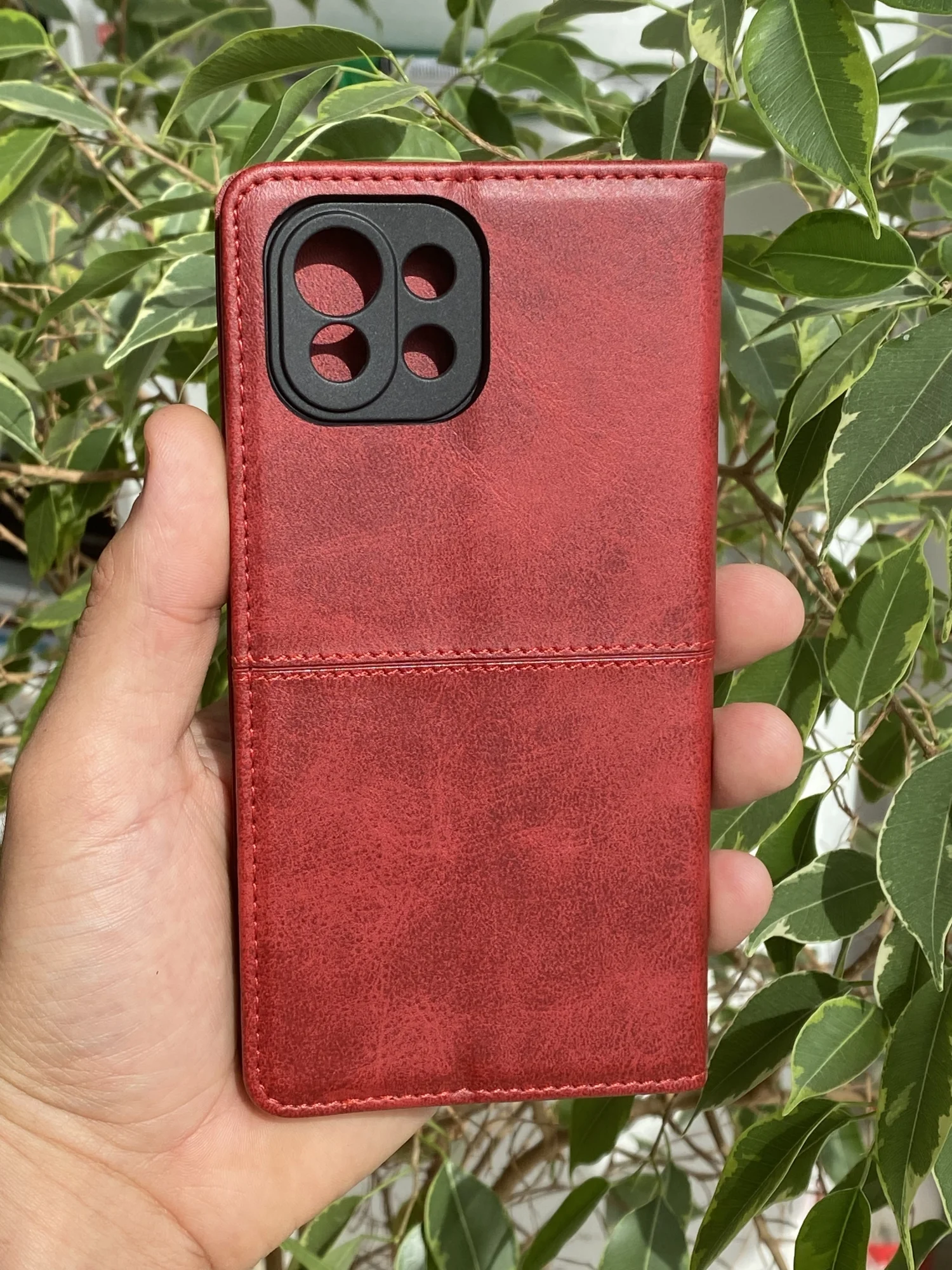 Красный чехол книжка elitcase для Xiaomi Mi 11 Lite 4G и 5G и NE / Сяоми Ми 11 Лайт 4G и 5G и NE