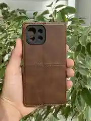 Тёмно-коричневый чехол книжка elitcase для Xiaomi Mi 11 Lite 4G и 5G и NE / Сяоми Ми 11 Лайт 4G и 5G и NE