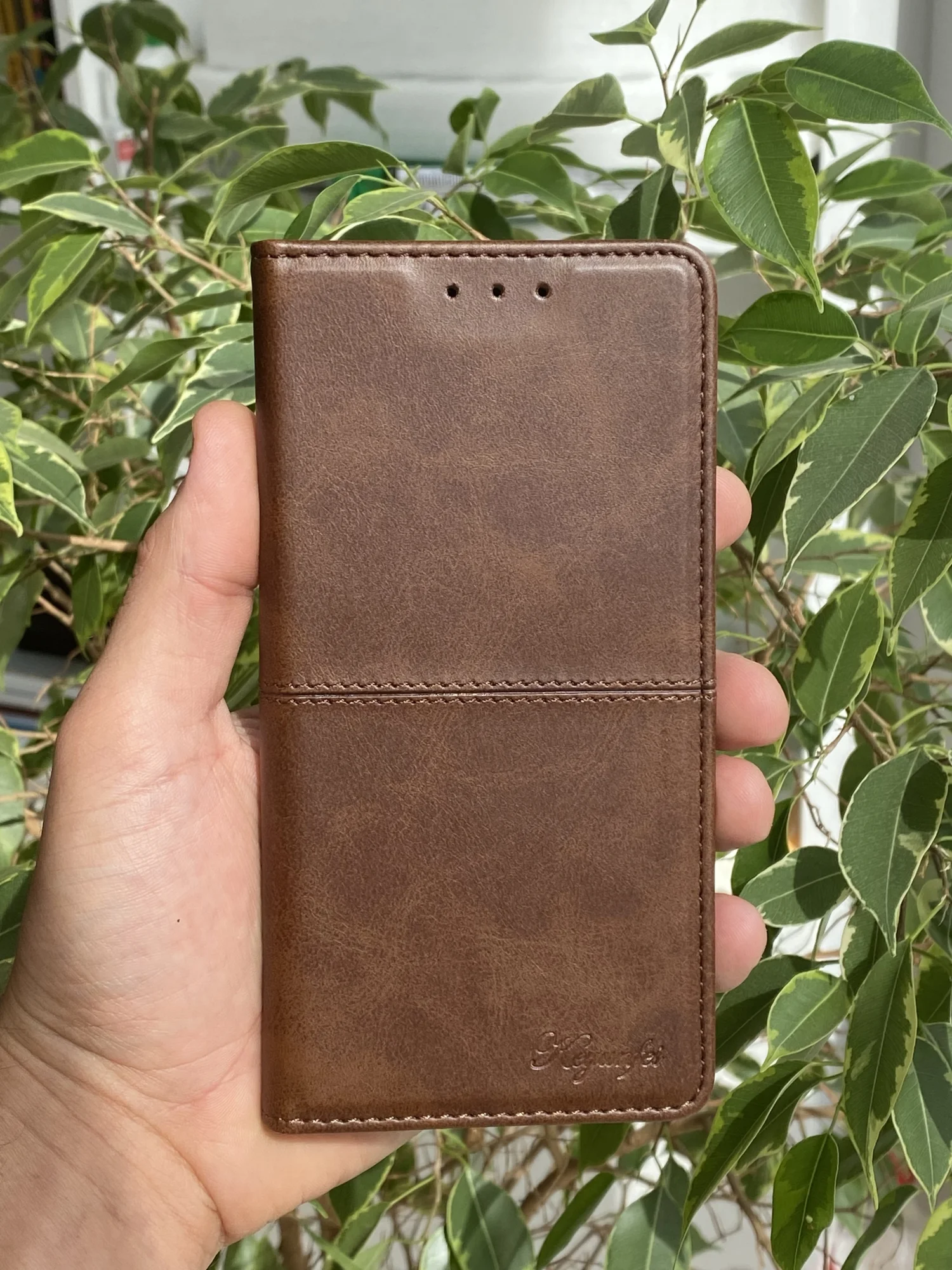 Тёмно-коричневый чехол книжка elitcase для Xiaomi Mi 11 Lite 4G и 5G и NE / Сяоми Ми 11 Лайт 4G и 5G и NE