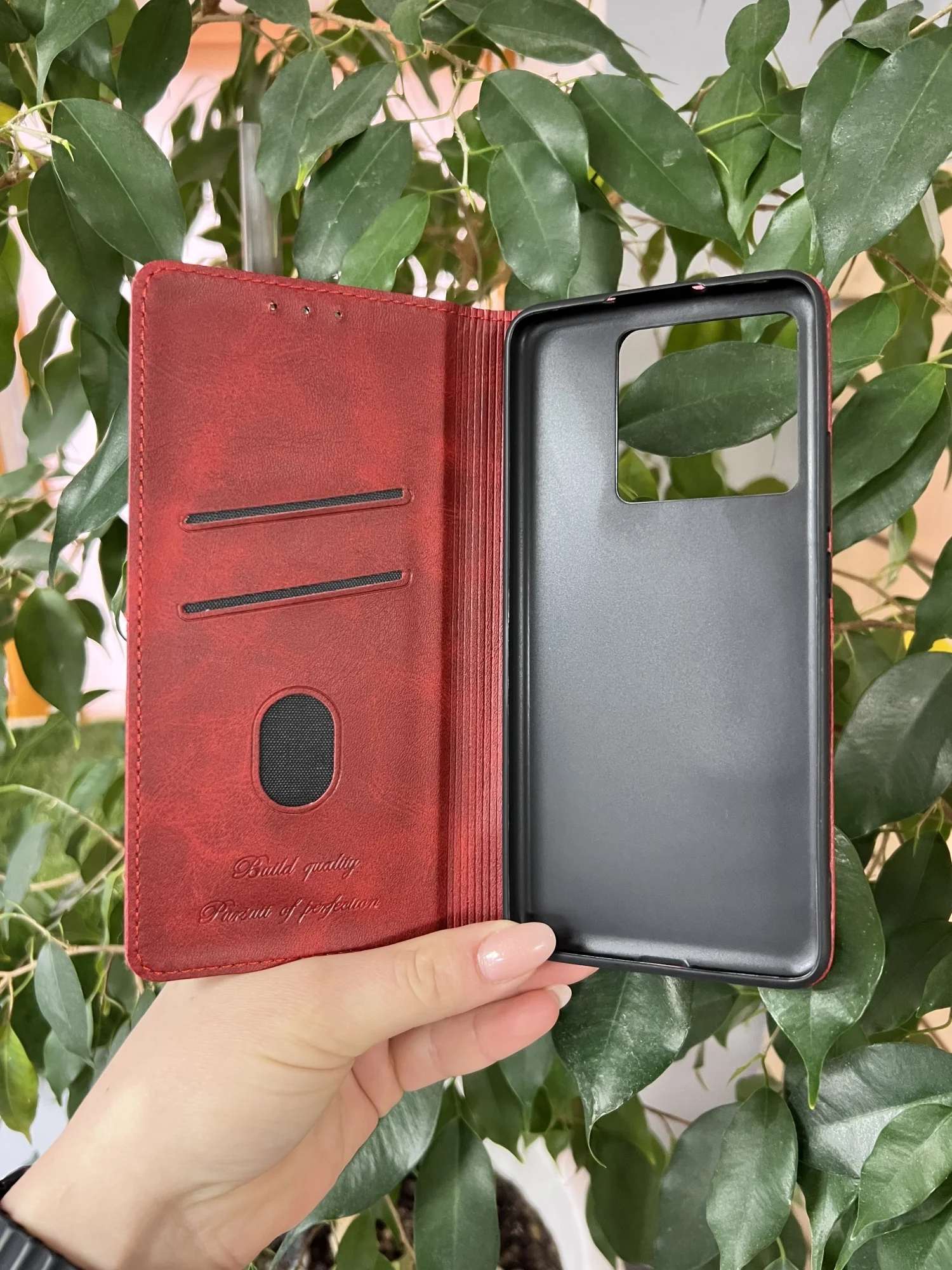 Красный чехол книжка elitcase для Xiaomi 13T и 13T Pro / Сяоми 13Т и 13Т Про