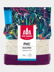 Рис Жасмин "Агро-Альянс Экстра" HoReCa, 3 кг