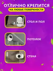 Белый видеоняня, умная камера видеонаблюдения, портативная беспроводная