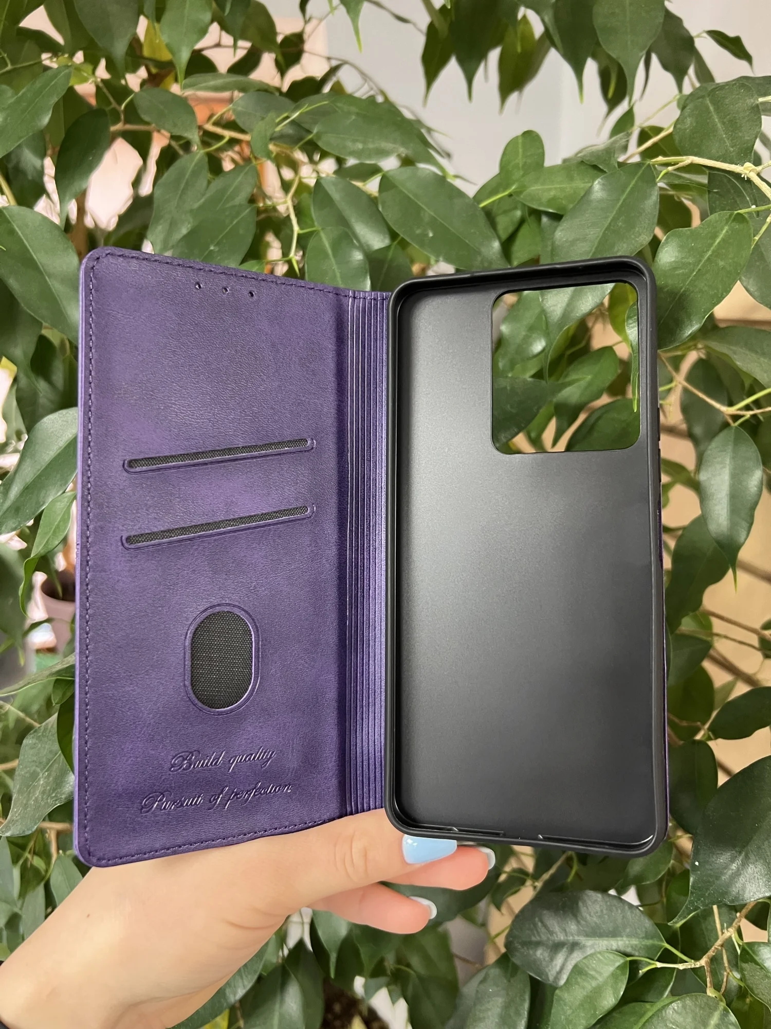 Фиолетовый чехол книжка elitcase для Vivo Y36 4G и Y27s / Виво У36 4G и У27s