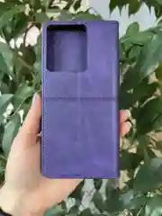 Фиолетовый чехол книжка elitcase для Vivo Y36 4G и Y27s / Виво У36 4G и У27s