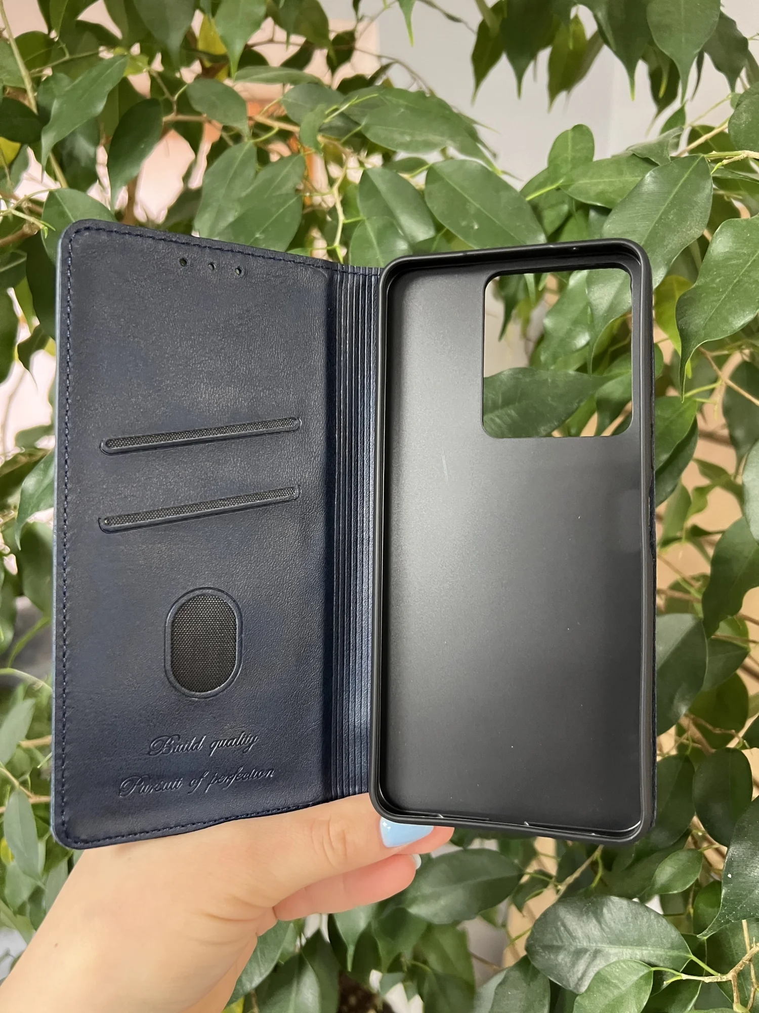 Синий чехол книжка elitcase для Vivo Y36 4G и Y27s / Виво У36 4G и У27s