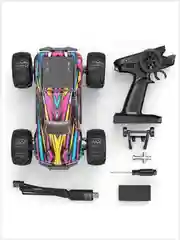 Вишнёвый радиоуправляемый монстр MJX Hyper Go 16209 Brushless 4WD 2.4G LED 1/16 RTR
