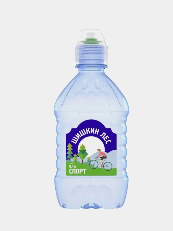 Вода питьевая ШИШКИН ЛЕС "Спорт", негазированная, 0,4 л