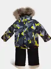 Разноцветный костюм зимний из мембраны непромокаемый для мальчиков и для девочек