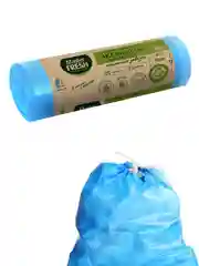 Master FRESH ЭКОпакеты д/мусора 70% RECYCLING с усиленными завязками 35л/15шт (голубые)