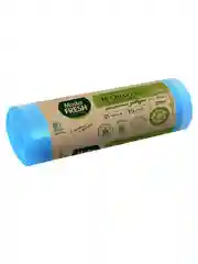 Master FRESH ЭКОпакеты д/мусора 70% RECYCLING с усиленными завязками 35л/15шт (голубые)