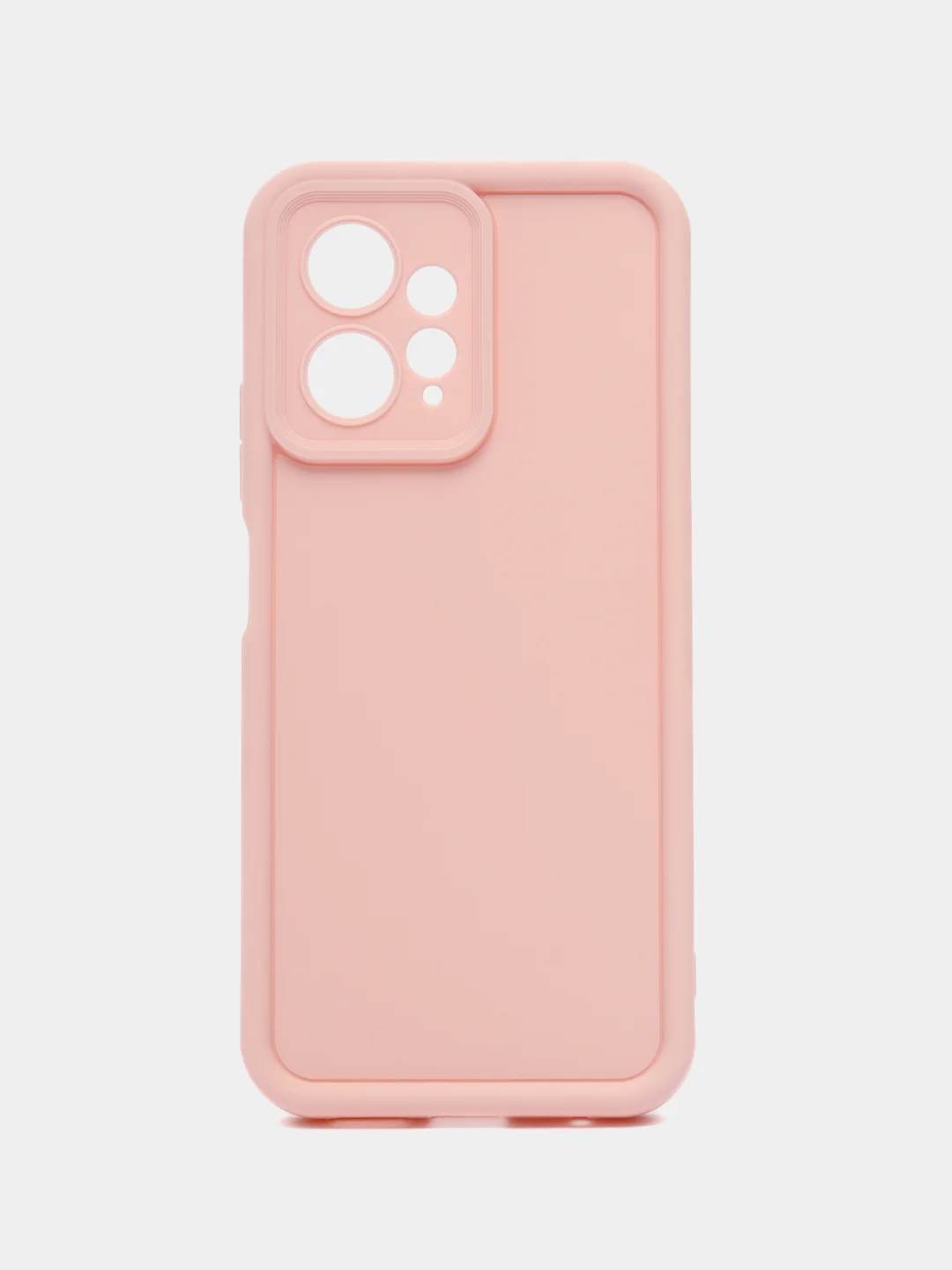 Розовый чехол для Xiaomi Redmi Note 12 4G, Редми Нот 12 4 джи, противоударный, с бортиками