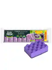 Master FRESH PROMO Губки д/мытья посуды XL-размер STRONG effect 9+1 губка В ПОДАРОК, 10шт