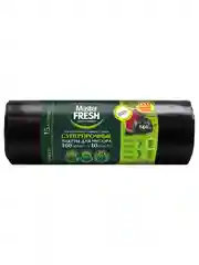 Master FRESH пакеты д/мусора XXXL суперпрочные 160л, 10шт (ЧЕРНЫЕ) 28мкм усиленное дно