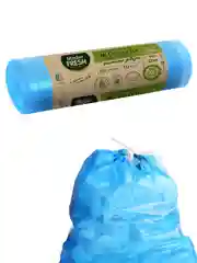 Master FRESH ЭКОпакеты д/мусора 70% RECYCLING с усиленными завязками 60л/10шт (голубые)