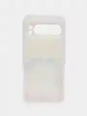 Желтый силиконовый чехол на Google Pixel 9 Pro / Гугл Пиксель 9 Про прозрачный, с рисунком