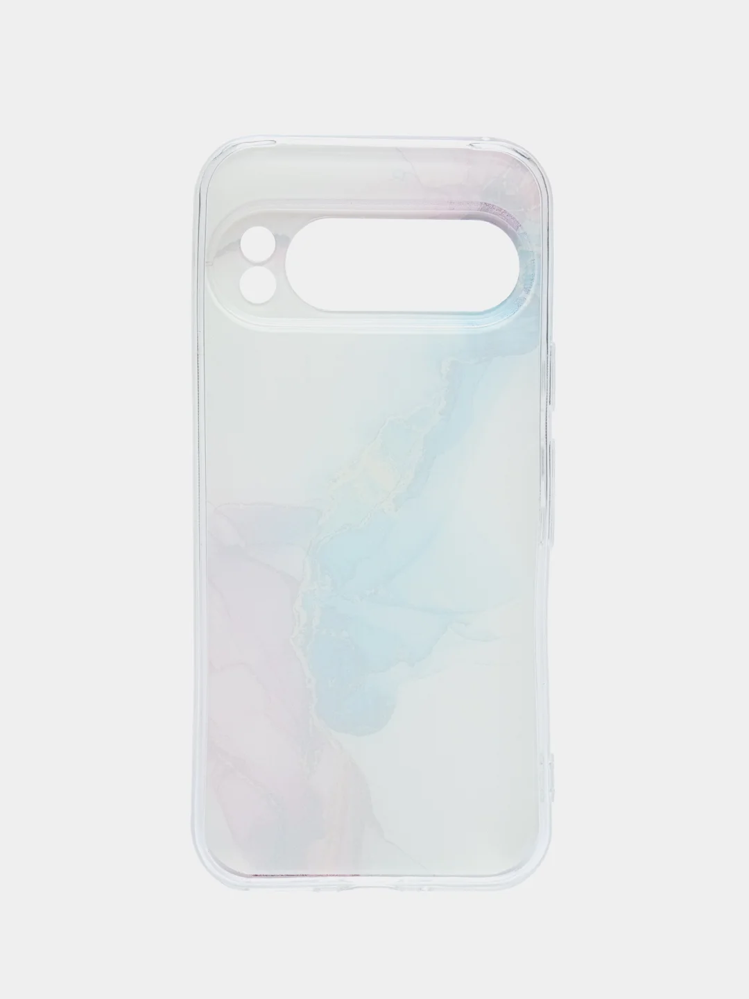 Ледяной силиконовый чехол на Google Pixel 9 Pro / Гугл Пиксель 9 Про прозрачный, с рисунком