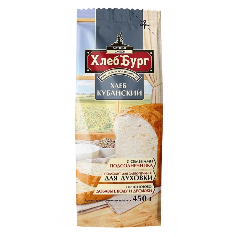 Смесь "Хлеб Кубанский" Хлеббург, 450г