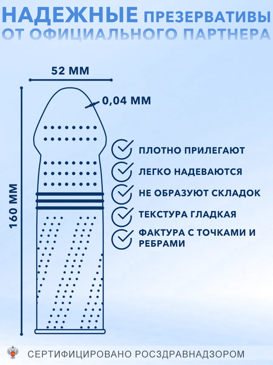 Презервативы ELASUN ультратонкие с усиками, 10 шт, 18+