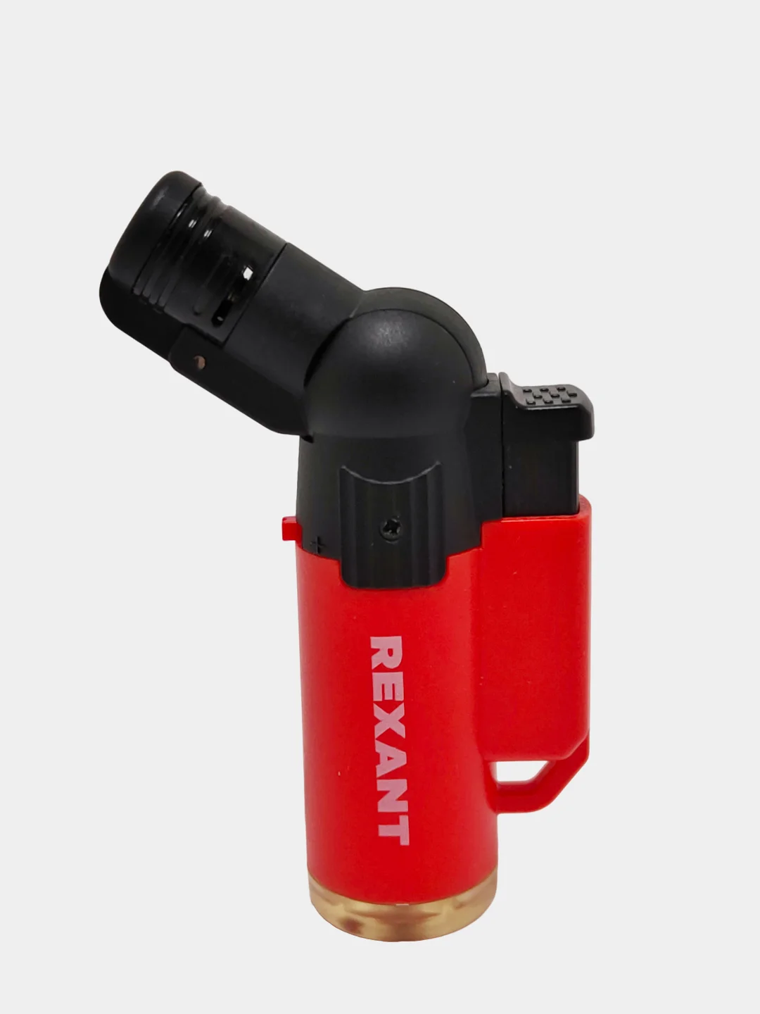 Зажигалка турбо GT-10  заправляемая с пьезоподжигом красная REXANT