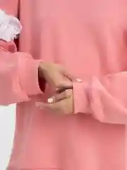 Пастельно-коралловый свитшот, толстовка женская