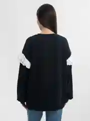 Черный свитшот, толстовка женская