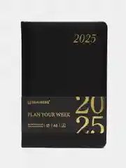Еженедельник датированный 2025 Brauberg, планер, планинг, записная книжка А5